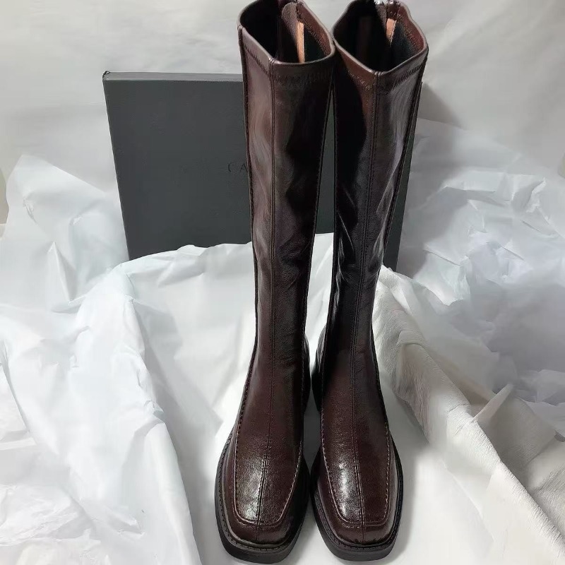 Round-toe Thick-soled Long Boo - Women'S Fashion Knee High Boots review and price