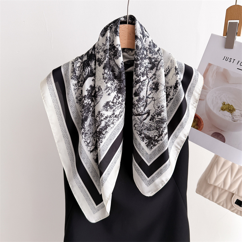 Luxury Jungle Printed Scarves  - Women Fashion Necktie review and price