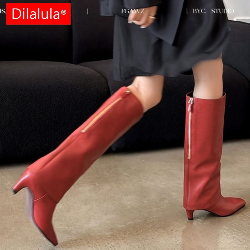Dilalula 2026 Real Sheepskin W - Women'S Fashion Knee High Boots review and price