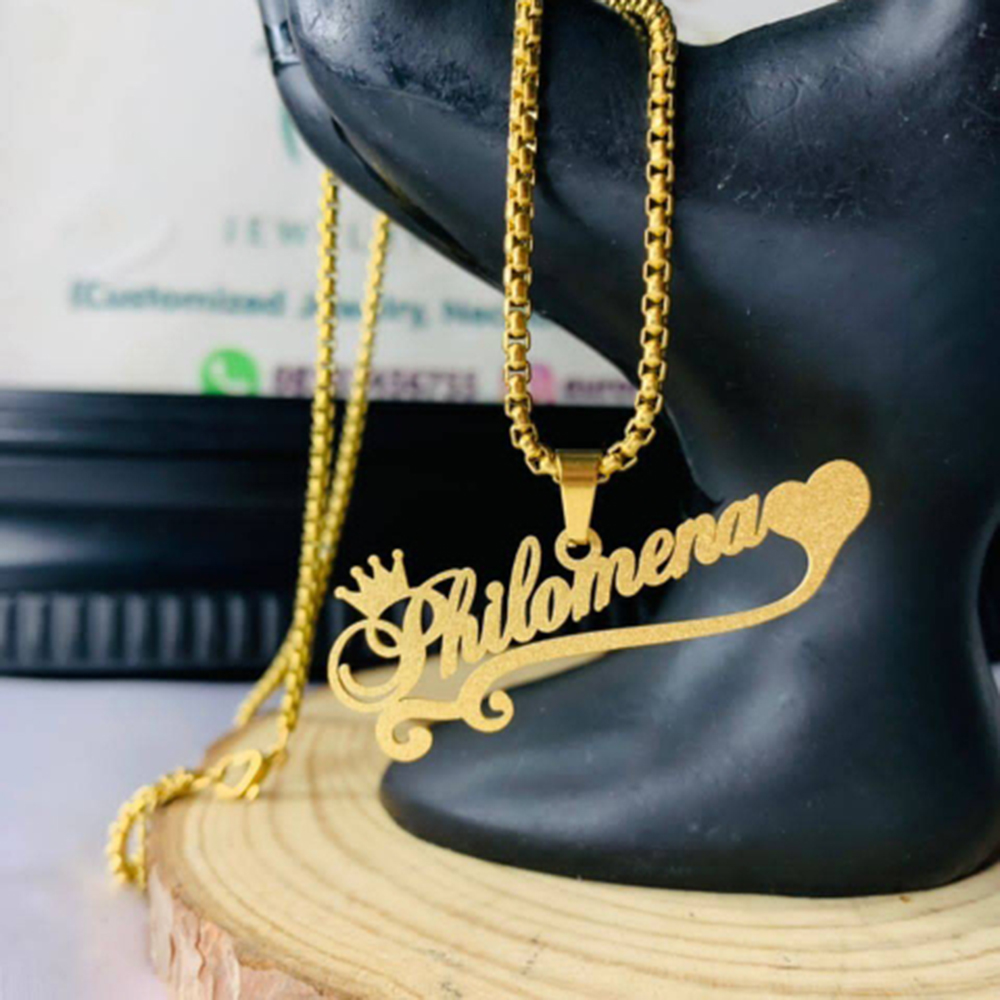 Custom Frosted Name Necklace f - Women Fashion Names review and price
