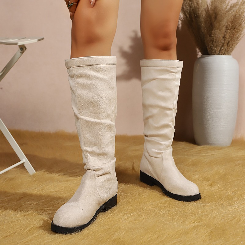 Spring Autumn Fashion Pleated  - Women'S Fashion Knee High Boots review and price